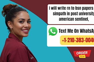 write rn to bsn papers for simpath in post university american sentinel
