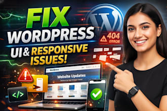 fix wordpress UI issues, layout problems and responsiveness