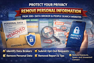remove your personal information from 300 data broker and people search websites