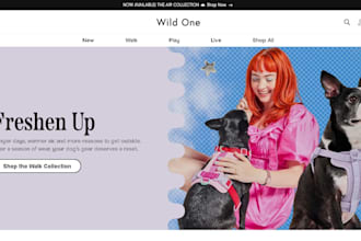 build pet products shopify store, pet store, pet accessories store website