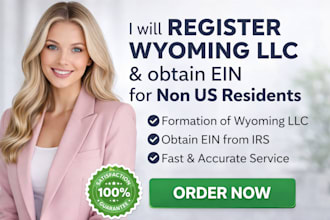 register wyoming llc and obtain ein for non US residents