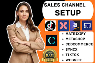 setup matrixify metashop cedcommerce syncx tiktok google facebok ads website