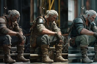 design and illustrate realistic characters