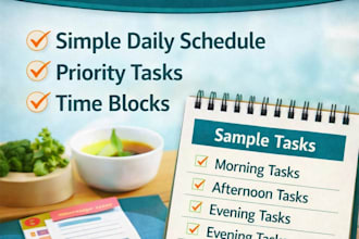 create a personalize daily productivity schedule and plan