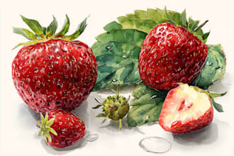 paint watercolor illustration and watercolor