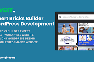 build professional wordpress website using bricks builder