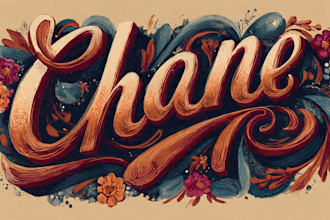design a hand lettering graffiti signature logo