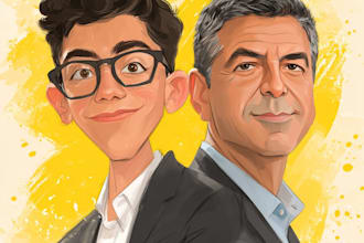 do realistic cartoon caricature for you