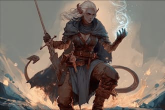 dnd character art and dnd character art