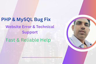 fix PHP mysql website bugs and errors within 24 hours