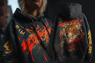 create cool street wear design for your clothing brand