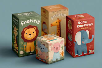 design toy packaging and boxes for kids and baby products