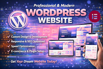 create wordpress websites using elementor