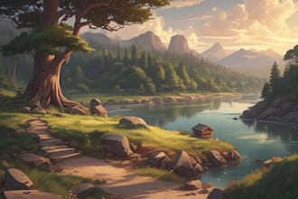 draw cute cartoon illustrations, lofi art, anime, background