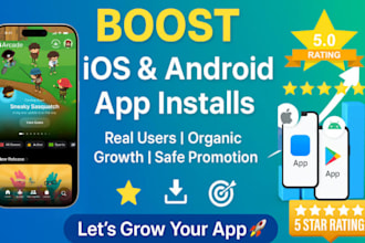 mobile app promotion increase android ios app installs play store game promotion