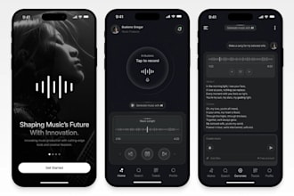 develop ai music generator app, ai lyrics generator app, ai music app