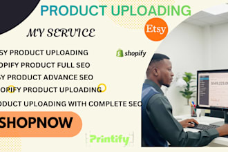 bulk shopify etsy wix woocommerce product upload with advanced SEO optimization
