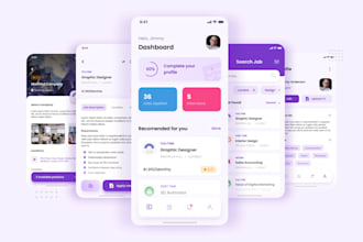develop job portal app, job searching app, ai recruitment app, job hunting app
