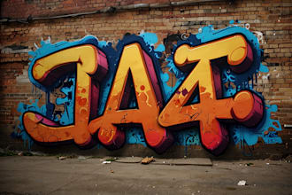 do graffiti art design for your logo name, or word