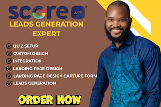 build high converting scoreapp website scorecard quiz funnel with PDF reports