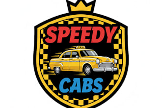 design a professional and eye catching taxi logo for your brand