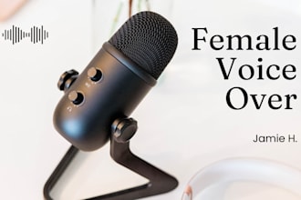 record female voice over for ads videos and narration