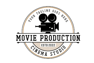 design premium movie film production logo for your barnd