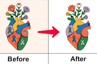 vector trace any logo or image, raster to vector