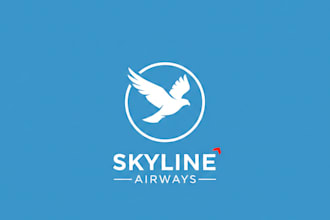 design a modern and professional airline logo
