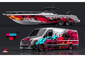do ship wrap van wrap design vehicle sport car wrap design food truck pickup