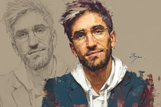 draw realistic people portraits