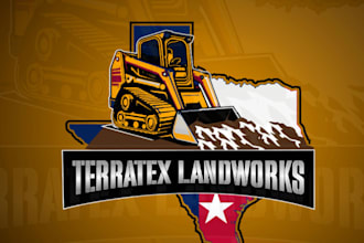 design modern excavation construction logo