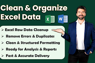 do excel data formatting and cleanup