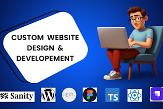do website design and custom website development using next js, headless cms