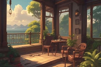 create cartoon background illustration