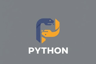 design a sleek and professional python logo for your brand