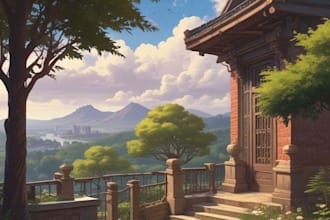 draw vtuber background in anime style