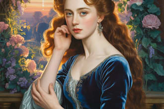 do a oil style digital painting from your photo