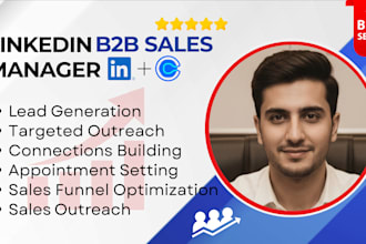 be your linkedin b2b sales and marketing manager