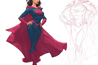 design characters and comic books
