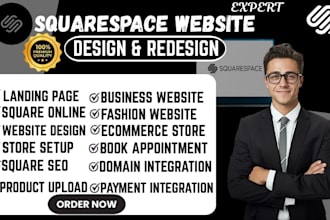 build square online store squarespace website business website customization