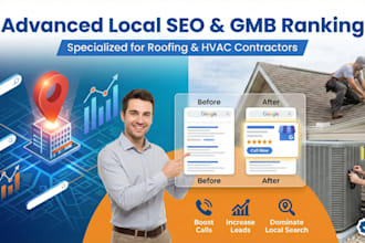do advanced local SEO and gmb ranking for roofing and hvac contractors