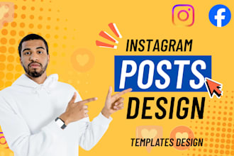 design instagram and facebook post and story templates