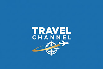 design a creative and professional travel channel logo