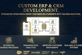 develop custom erp and CRM systems tailored to your business processes