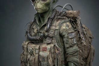 do military themed illustration