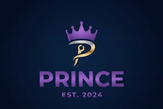 design a royal and elegant prince logo for your brand