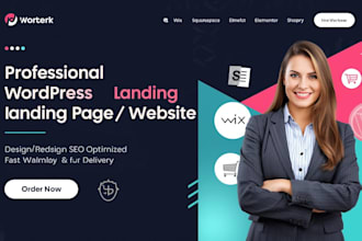 design one page website wordpress landing page single page website elementor pro