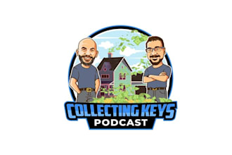 design modern logo for collecting keys podcast thumbnail