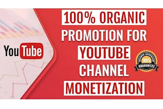 complete youtube promotion for monetization